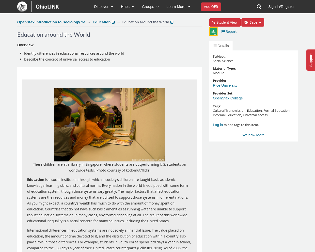 Openstax introduction to sociology 2e education education around the