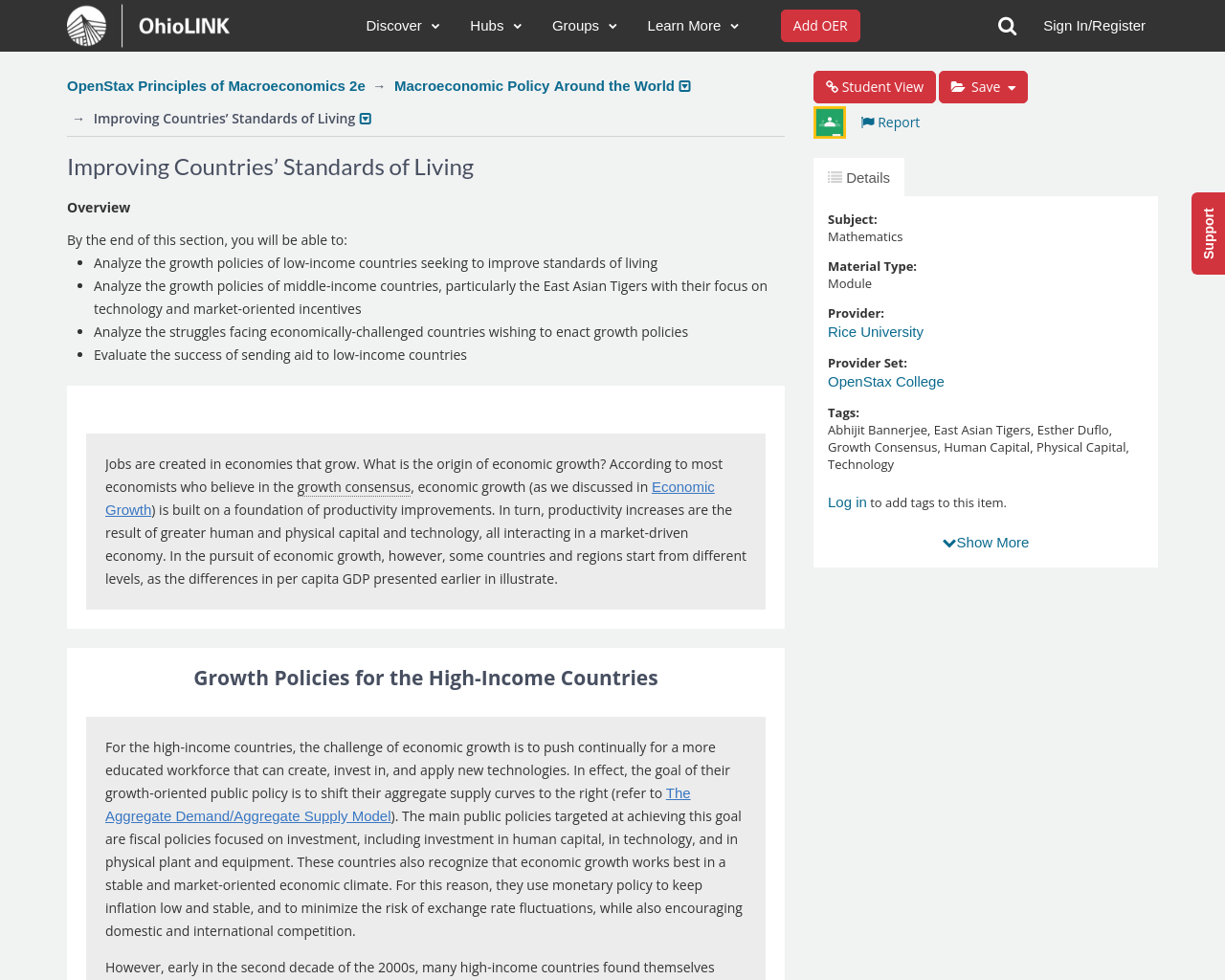 Openstax principles of macroeconomics 2e macroeconomic policy around