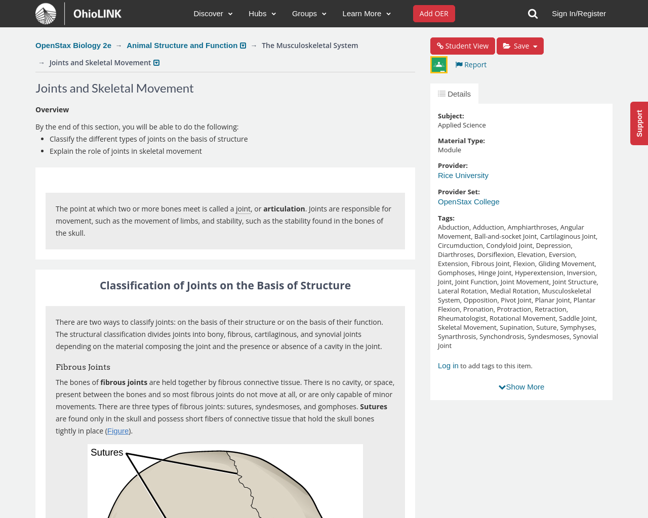 OpenStax Biology 2e, Animal Structure and Function, The Musculoskeletal ...