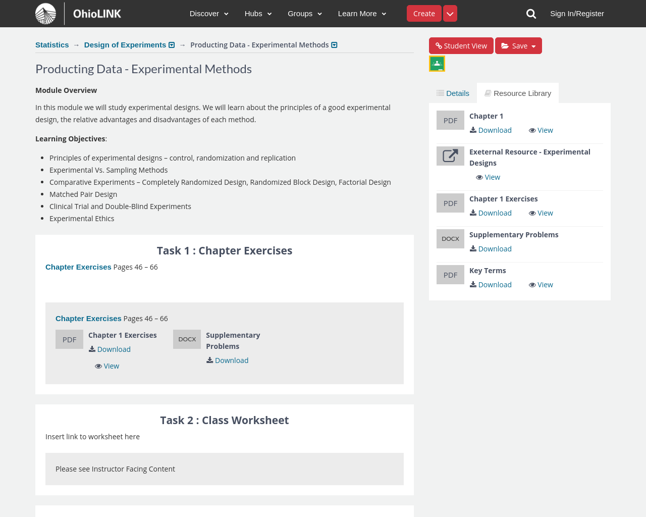 Statistics Course Content, Design of Experiments, Producting Data ...