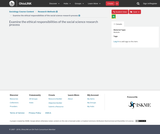 Introduction to Sociology Course Content, Research Methods, Examine the ethical responsibilities of the social science research process