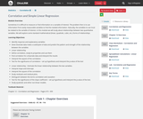 Statistics Course Content, Correlation and Simple Linear Regression, Correlation and Simple Linear Regression