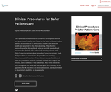 Clinical Procedures for Safer Patient Care Clinical Procedures for Safer Patient Care