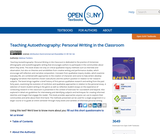 Teaching Autoethnography: Personal Writing in the Classroom