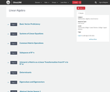 Linear Algebra Course Content