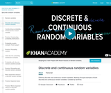 Discrete and continuous random variables