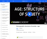 Demographic structure of society - age