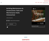 Building Maintenance & Construction: Tools and Maintenance Tasks