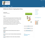 Deliberative Rhetoric: Arguing about Doing