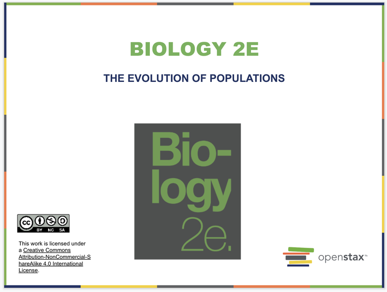 The Evolution of Populations Resources