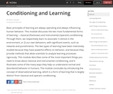 Conditioning and Learning