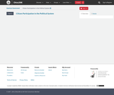 American Politics/Government Course Content, Citizen Participation in the Political System