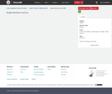Linear Algebra Course Content, Basic Vector Proficiency, VEC-0050: Dot Product and its Properties