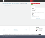 Linear Algebra Course Content, Basic Vector Proficiency, VEC-0060: Dot Product and the Angle Between Vectors