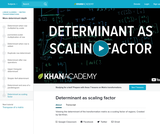 Linear Algebra: Determinant as Scaling Factor