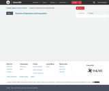 College Algebra Course Content, Systems of Equations and Inequalities