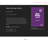 About Writing: A Guide About Writing: A Guide