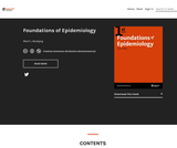 Foundations of Epidemiology Foundations of Epidemiology