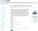 Accounting Principles: A Business Perspective Accounting Principles: A Business Perspective
