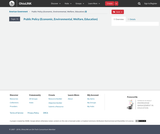 American Politics/Government Course Content, Public Policy (Economic, Environmental, Welfare, Education)
