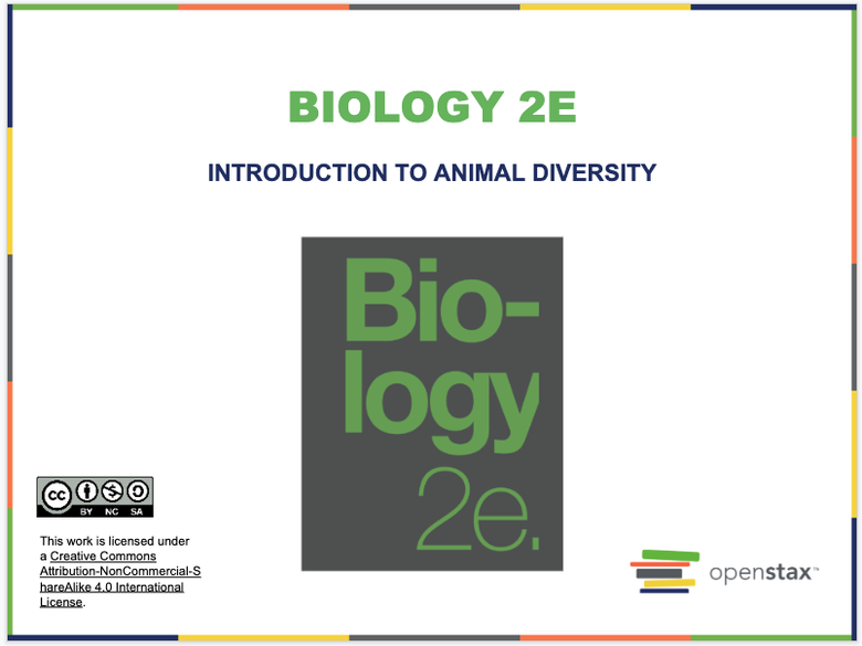 Introduction to Animal Diversity Resources
